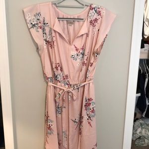 Loft Cherry blossom fit and flare dress. XLP